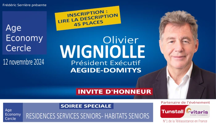 Olivier Wigniolle à la soirée AgeEconomy